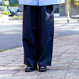 Cotton wide-leg casual pants