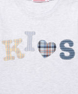 Bumpy Kiss Logo App Tee Grey (KIB6MFT503B)