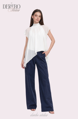 Lumi Chiffon Ivory Blouse