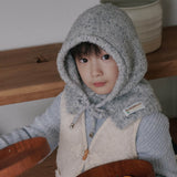 Family Sprinkle Boucle Balaclava_Kids (Light Gray)