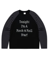 ロックスターラグランストライプ長袖T