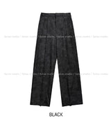 Merid pintuck wide slacks