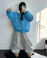 バルーンオーバーワイドボクシーカーゴヒップロングパンツ🩶🖤2カラー