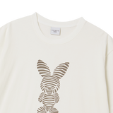 25SS STRIPE RABBIT SHORT SLEEVE T-SHIRT CREAM