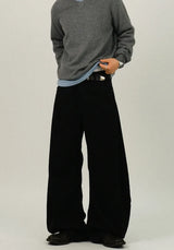 HS Pintuck Balloon Curved-Fit Pants