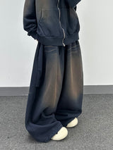 cat brush fleece sweatpants