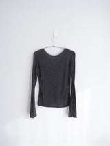 sheer v-neck tee (4c)