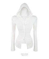 Coco Button Hoodie Top (4color)