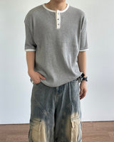 モルトリンガーワッフルショートスリーブTシャツ