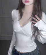 Billie Lace Tee (2colors)