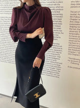 Matune Slit Span Mermaid Skirt