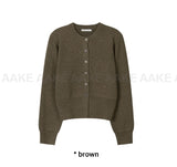 ESSENTIAL ROUND KNIT CARDIGAN