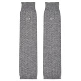 CHERRY CABLE KNIT LEG WARMER [GRAY]