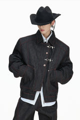 Okayama Raw Denim Bomber Jacket