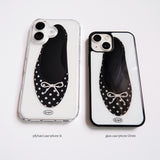 [jellyhard] black dot shoes case 