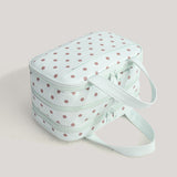 Green Mint Dot Travel Pouch Bag