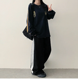 Football Two-Line Loose Fit Sweatshirt