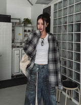 Oropeu String Check Over Shirt