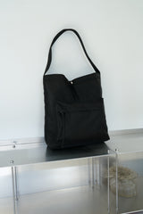 puff pocket padding bag (black)
