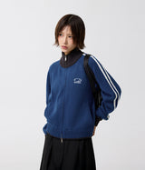 スポーティトラックセミクロップニットジップアップ - 3COLOR