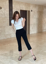 Rovill Summer Cool Slit Capri Crop Pants