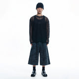 Camo 8-quarter Sweat Bermuda Pants - CHARCOAL
