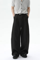 Deconstructed Wide Leg Trousers