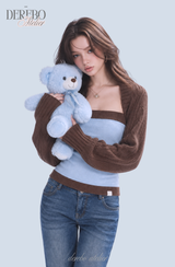 Blue Choco bolero cardigan top two-piece