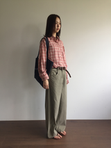 [SET]Mute Curved Pants + Belt
