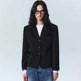 ESSENTIAL BUTTON SEMI SINGLE JACKET_BEIGE