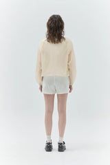 KIRSH PLAIN ULTRALIGHT CROP WINDBREAK - IVORY 