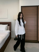 Refine Side Strap Long Sleeve Shirt