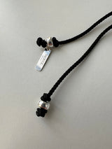 [Hand made/925silver] Long string bean ネックレス (2color)