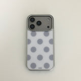 holiday dot pink (silver glass)