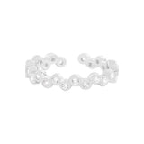 Silver 925 Bubble Dot Open Ring