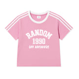 1990スターバースト トラック クロップ Tシャツ(5color)