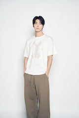 25SS SOLO RABBIT ALIEN SHORT SLEEVE T-SHIRT CREAM