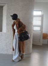 Maxi Raccoon Fake Fur Long Jacket Coat