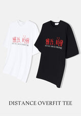 オーバーサイズフィットストリートムード半袖Tシャツ
