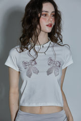 CUBIC RIBBON T-SHIRT