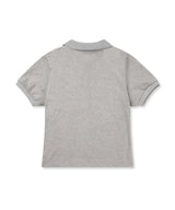 ホースエンブレム刺繍カラーTシャツ - グレー
