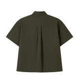 Renter Two-Pocket Crop Short Sleeve Shirt