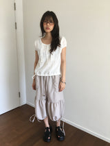 Shirring harem pants 