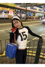 No.ナガーアンドラウンドロングスリーブTシャツ