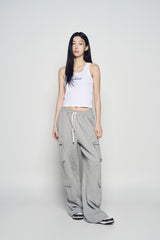 25SS ROUNDING SYMBOL LOGO WOMAN SLEEVELESS WHITE