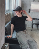 レイデン リブド カットアウト ショート スリーブ Tシャツ
