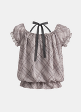 Rielle Plaid Halter Blouse