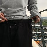 Liu Washing Cotton Banding Shorts