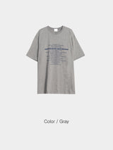 ハブドーンアレタリング半袖Tシャツ 3C
