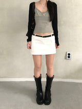 Vine Low-rise Mini Skirt (4 colors)